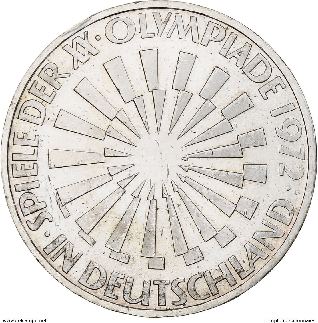 Monnaie, République Fédérale Allemande, 10 Mark, 1972, Karlsruhe, BE, SPL - Gedenkmünzen