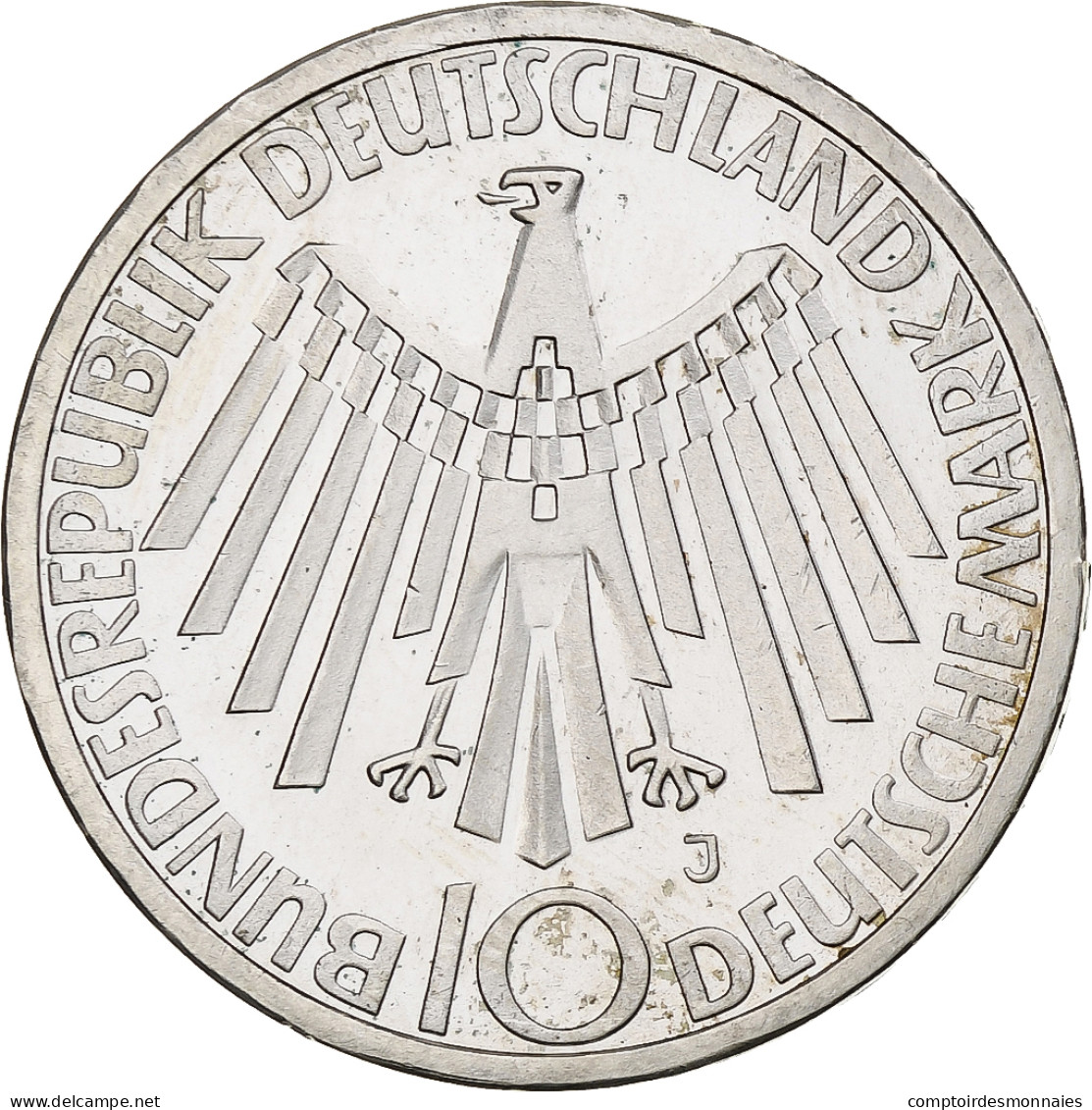 République Fédérale Allemande, 10 Mark, 1972, Hamburg, Argent, SPL, KM:134.1 - Commemorations