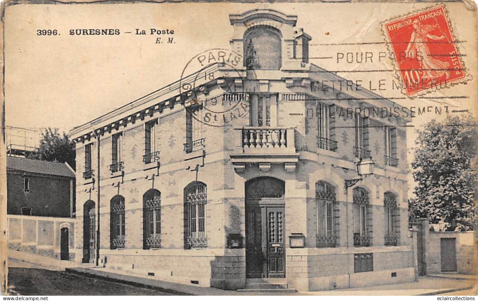 Suresnes         92           La Poste     N°3996      (voir Scan) - Suresnes