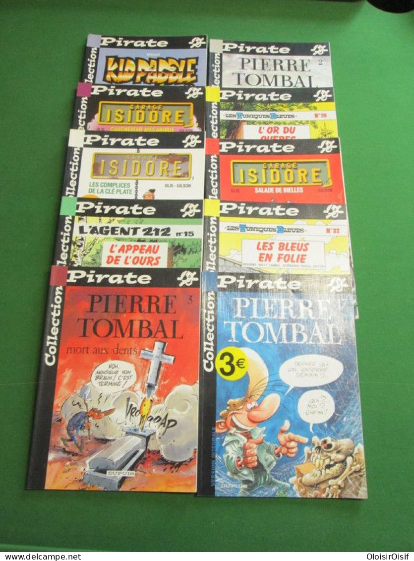 Lot De 10 BD Collection Pirate Kid Paddle Pierre Tombale Agent 212 Etc ... - Lots De Plusieurs BD