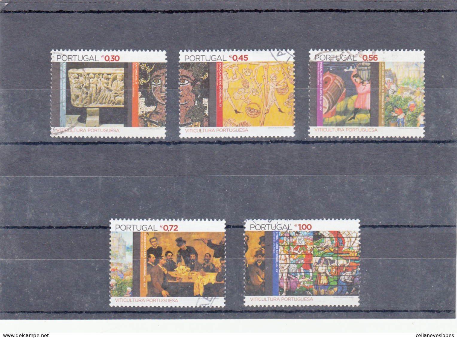 Portugal, (66), Viticultura Portuguesa, 2004, Mundifil Nº 3174 A 3178 Used - Oblitérés