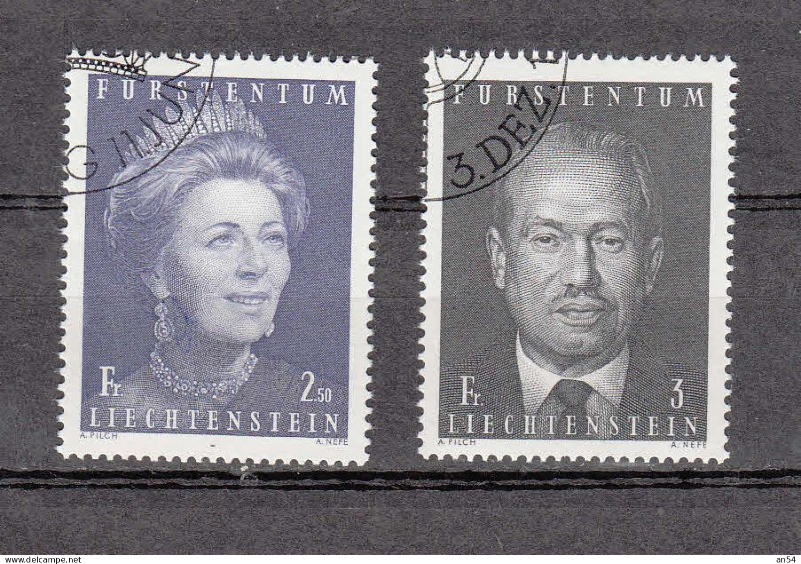 LIECHTENSTEIN 1970/71    N° 467 - 468   OBLITERES   CATALOGUE  ZUMSTEIN - Usati