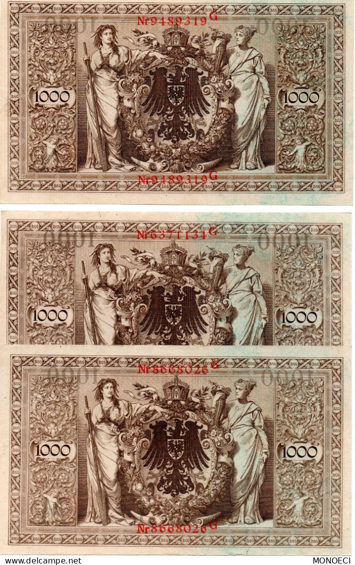 ALLEMAGNE -- Reichsbanknote -- 1.000 Mark Berlin, Den 21April 1910 - 1000 Mark