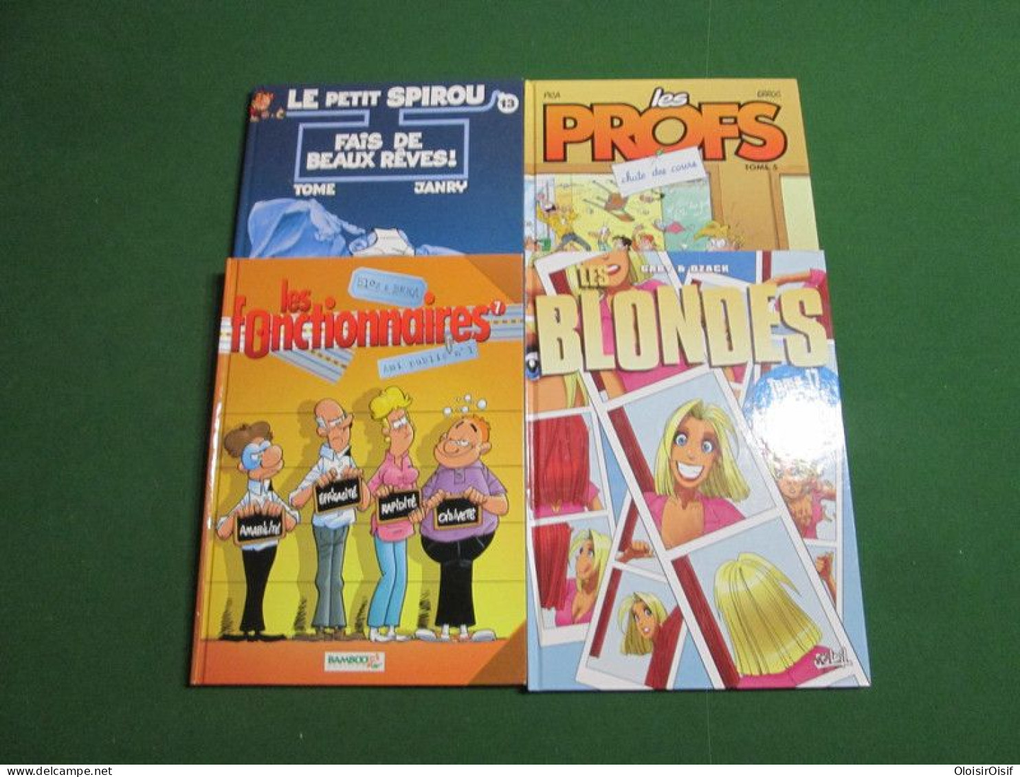4 Albums BD Humoristique . Petit Spirou Les Profs Les Blondes Les Fonctionnaires - Bücherpakete
