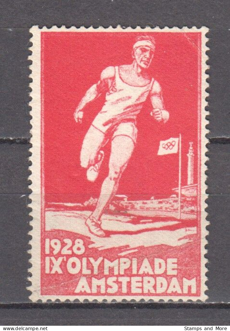 Netherlands - Poster Stamp SUMMER OLYMPICS AMSTERDAM 1928 - Estate 1928: Amsterdam