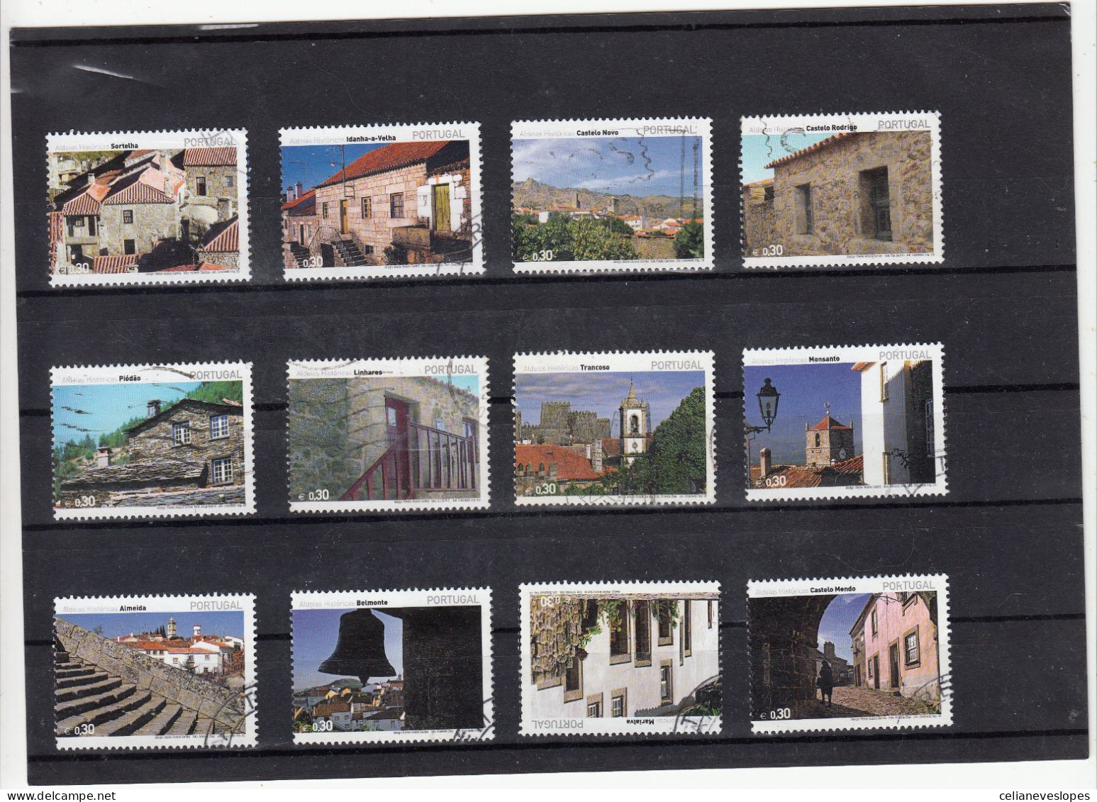 Portugal, (70), Aldeias Históricas De Portugal, 2005, Mundifil Nº 3211 A 3222 Used - Oblitérés