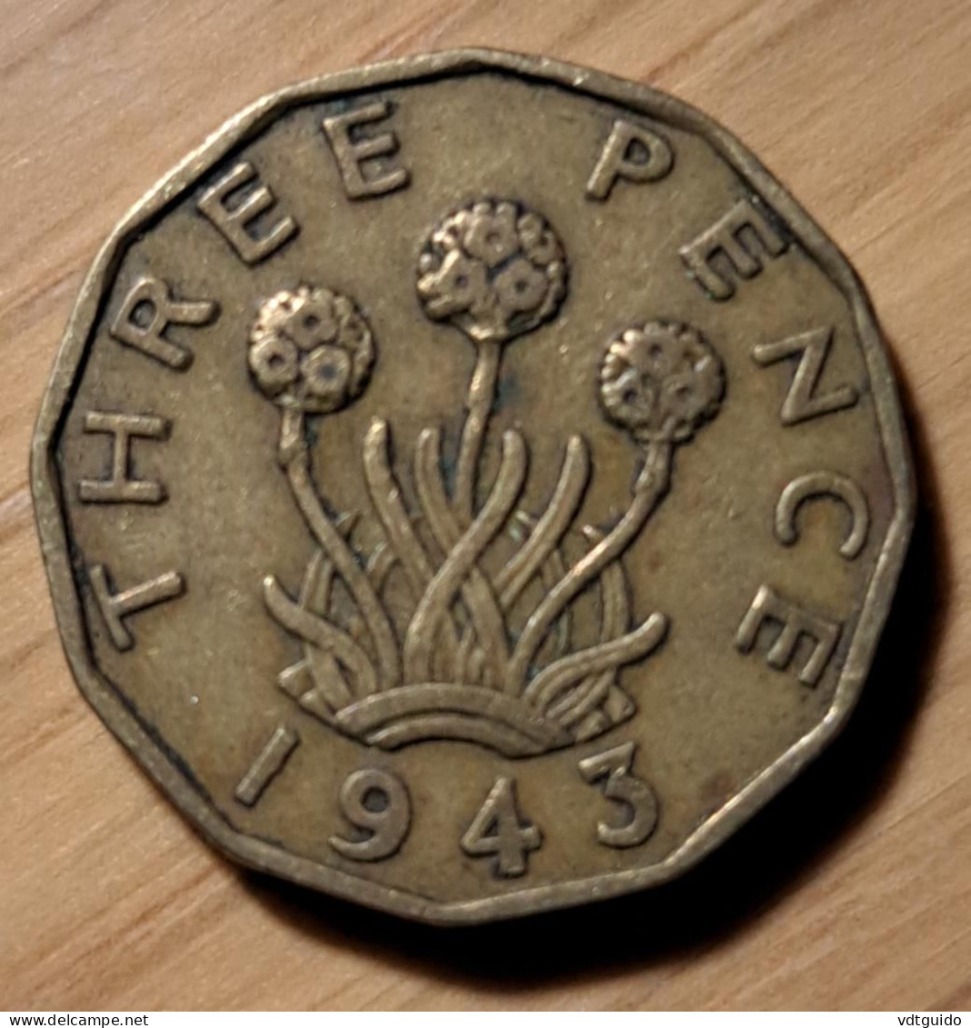 Verenigd Koninkrijk 3 Pence 1943 KM# 849 - F. 3 Pence