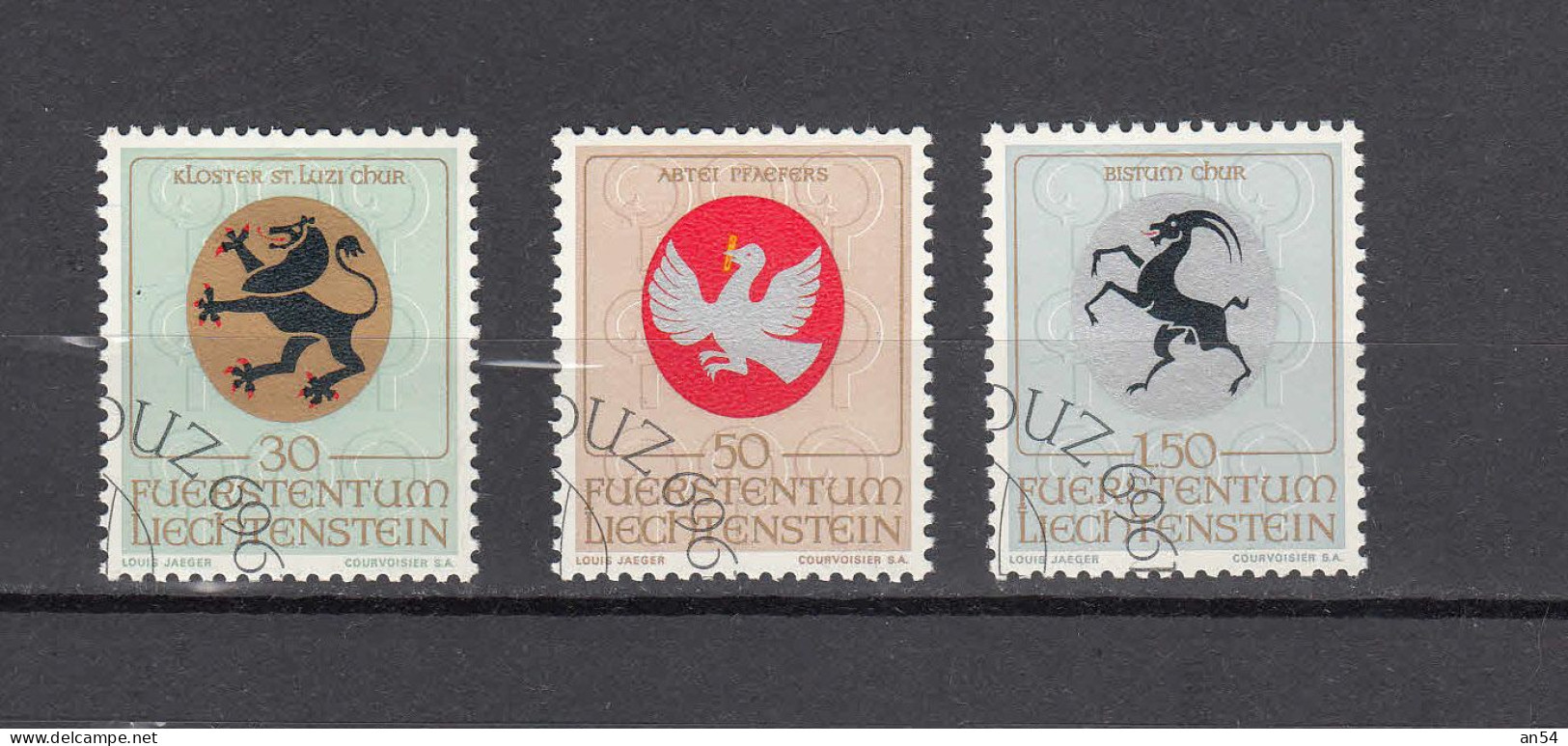 LIECHTENSTEIN 1969     N° 453 à 455   OBLITERES   CATALOGUE  ZUMSTEIN - Gebruikt