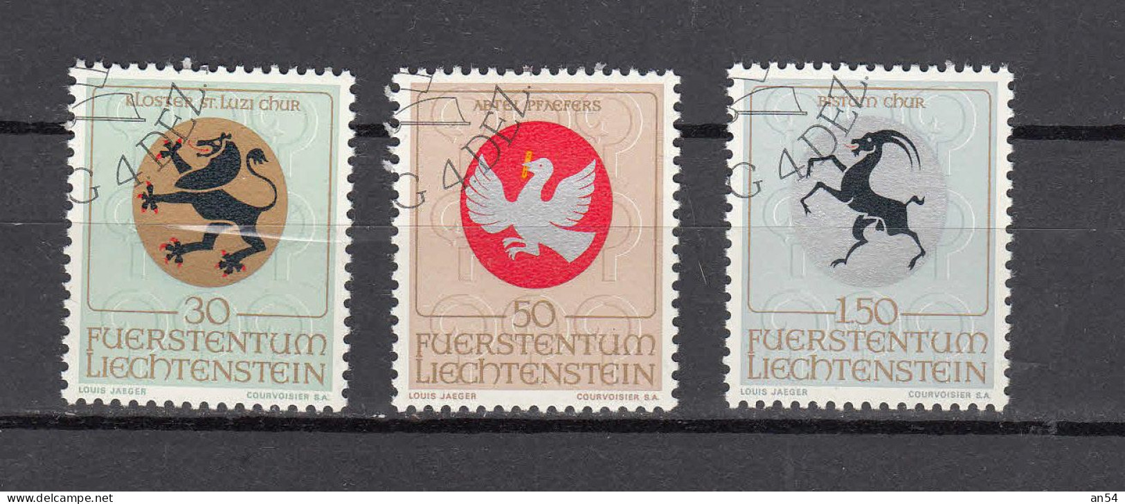 LIECHTENSTEIN 1969     N° 453 à 455   OBLITERES   CATALOGUE  ZUMSTEIN - Gebruikt