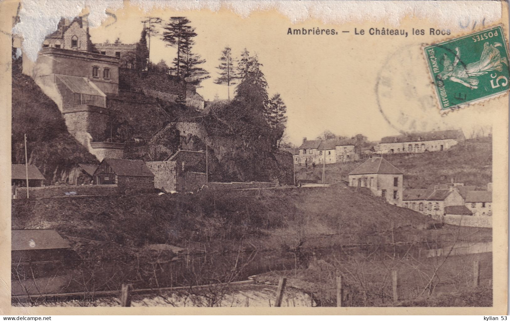 Ambrières Les Vallées - Le Château, Les Rocs - Mayenne - 53 - CPA - Ambrieres Les Vallees