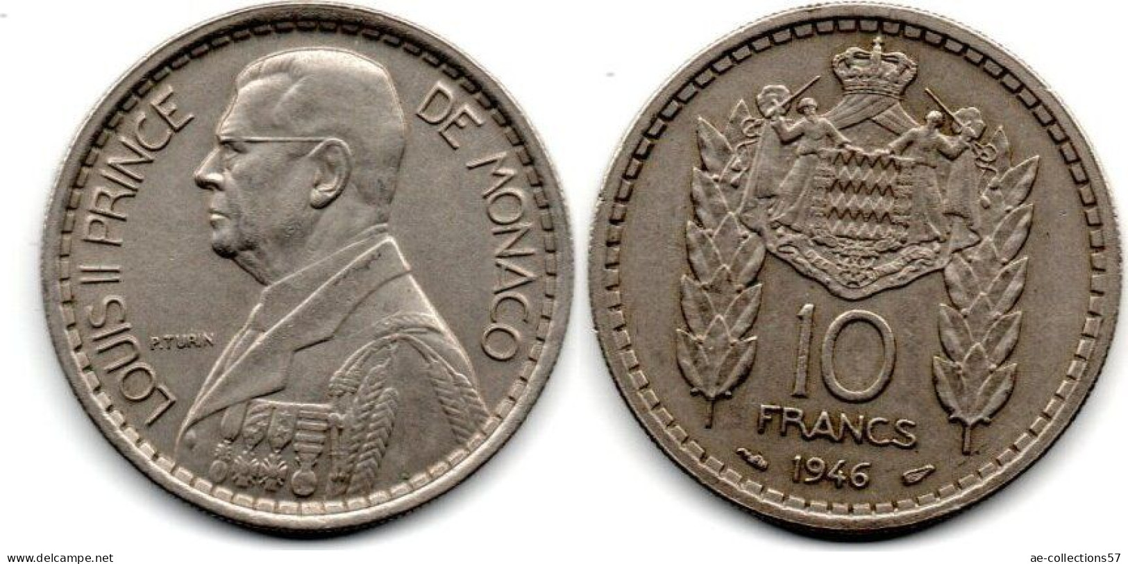 MA 29865  / Monaco 10 Francs 1946 SUP - 1922-1949 Luigi II