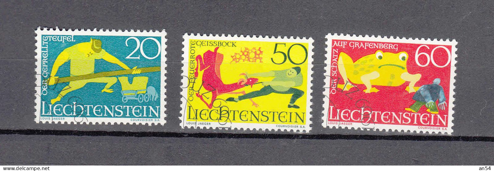 LIECHTENSTEIN 1969     N° 450 à 452   OBLITERES   CATALOGUE  ZUMSTEIN - Usados