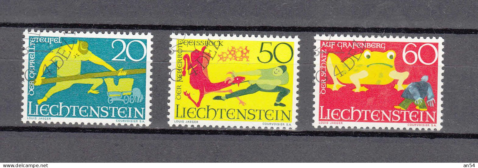 LIECHTENSTEIN 1969     N° 450 à 452   OBLITERES   CATALOGUE  ZUMSTEIN - Oblitérés