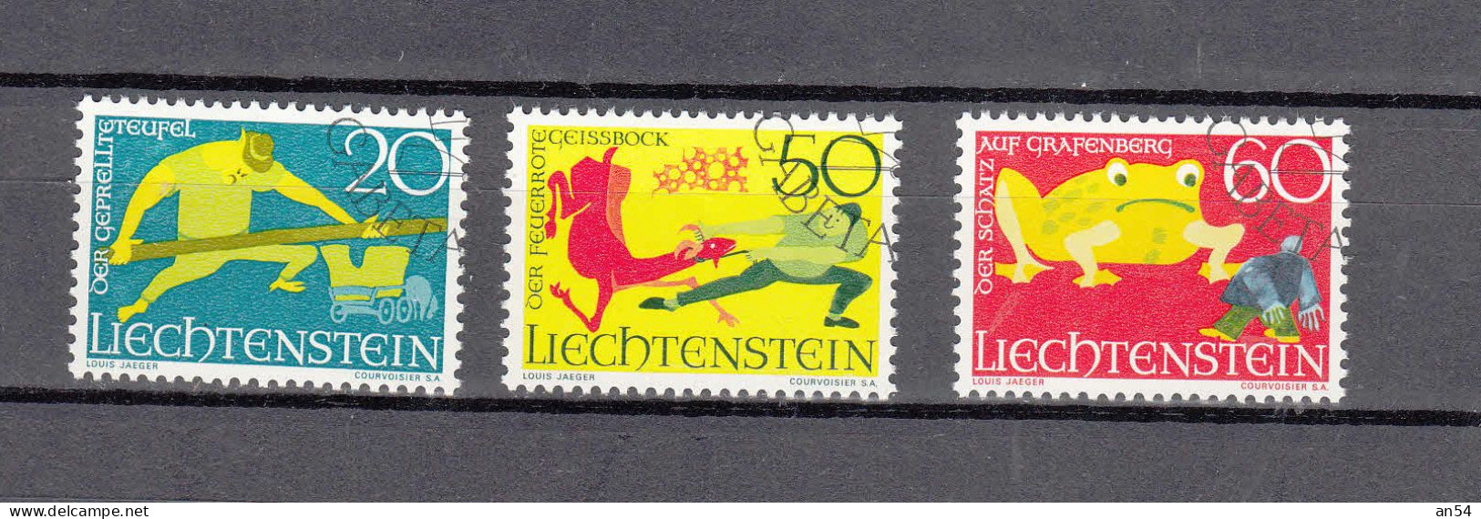 LIECHTENSTEIN 1969     N° 450 à 452   OBLITERES   CATALOGUE  ZUMSTEIN - Gebraucht