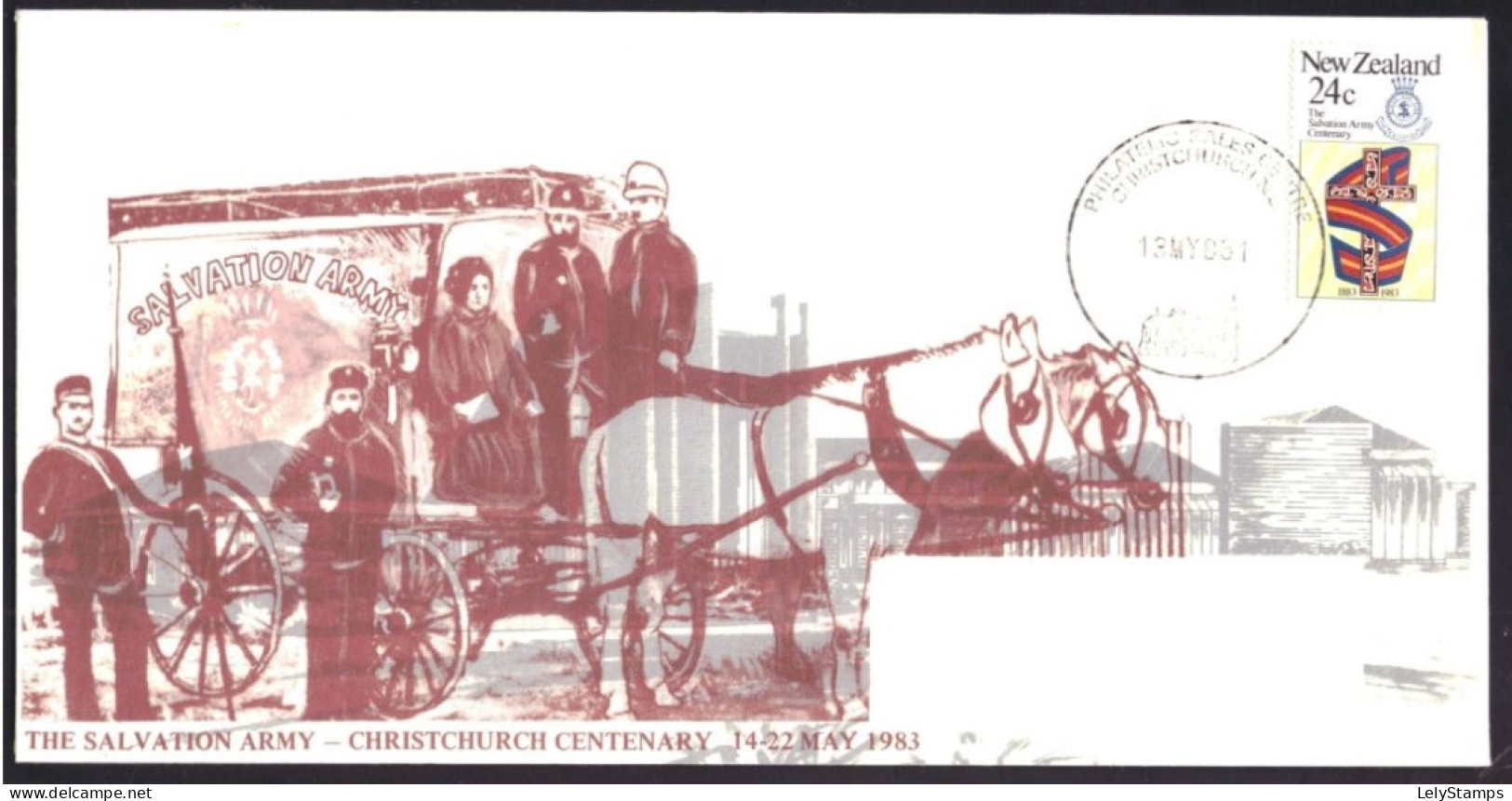 New Zealand / Nieuw Zeeland FDC 861 Salvation Army (1983) - FDC