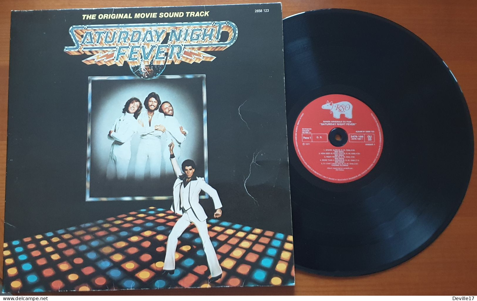 BEE GEES - DOUBLE ALBUM "SATURDAY NIGHT FEVER" - RSO RECORDS, INC - POLYDOR - 1977 - 2658 123 - Disco & Pop