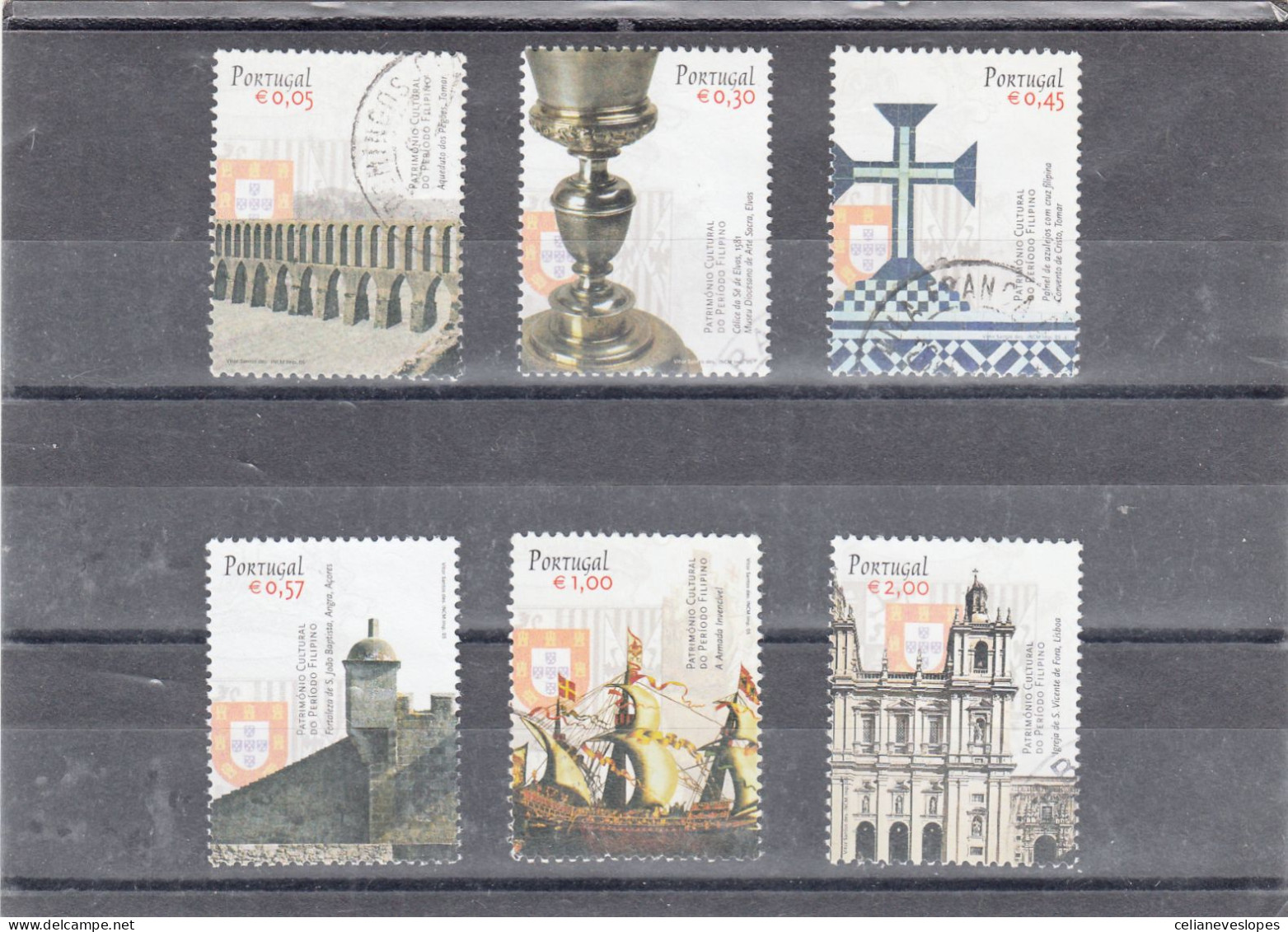 Portugal, (75), Património Cultural Do Periodo Filipino, 2005, Mundifil Nº 3249 A 3254 Used - Used Stamps