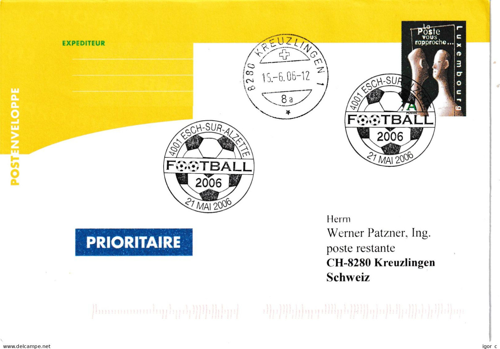 Luxembourg 2006  Cover: Football Fussball Soccer Calcio; FIFA World Cup Germany - 2006 – Alemania