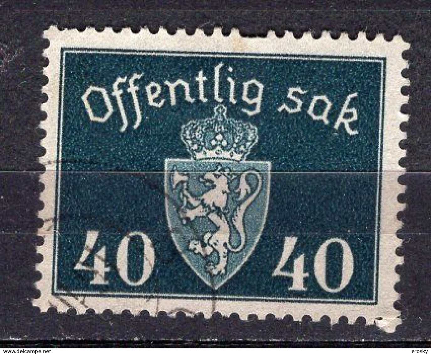 Q8126 - NORWAY NORVEGE Service N°38 - Dienstzegels