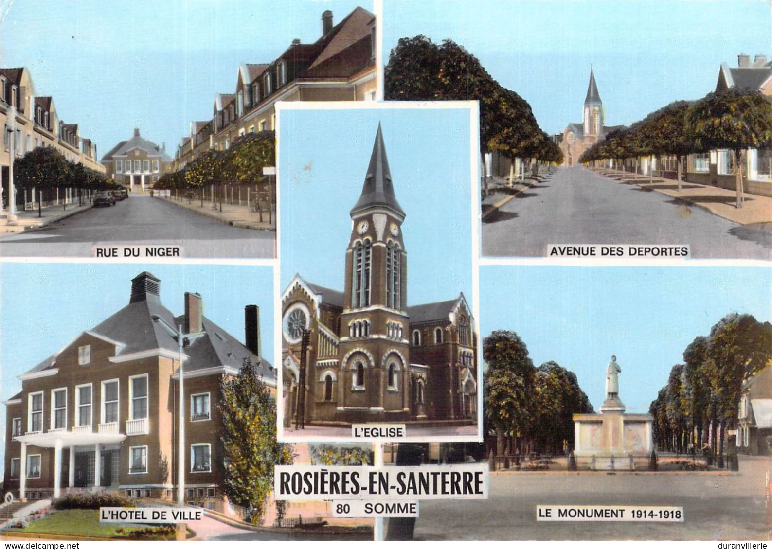 80 ROSIERES EN SANTERRE - CARTE MULTIVUES. 1969 - Rosieres En Santerre