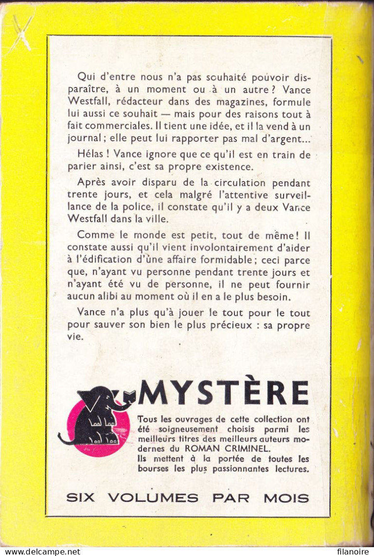 William PEARSON N’en Jetez Plus Un Mystère N°327 (1957) - Presses De La Cité