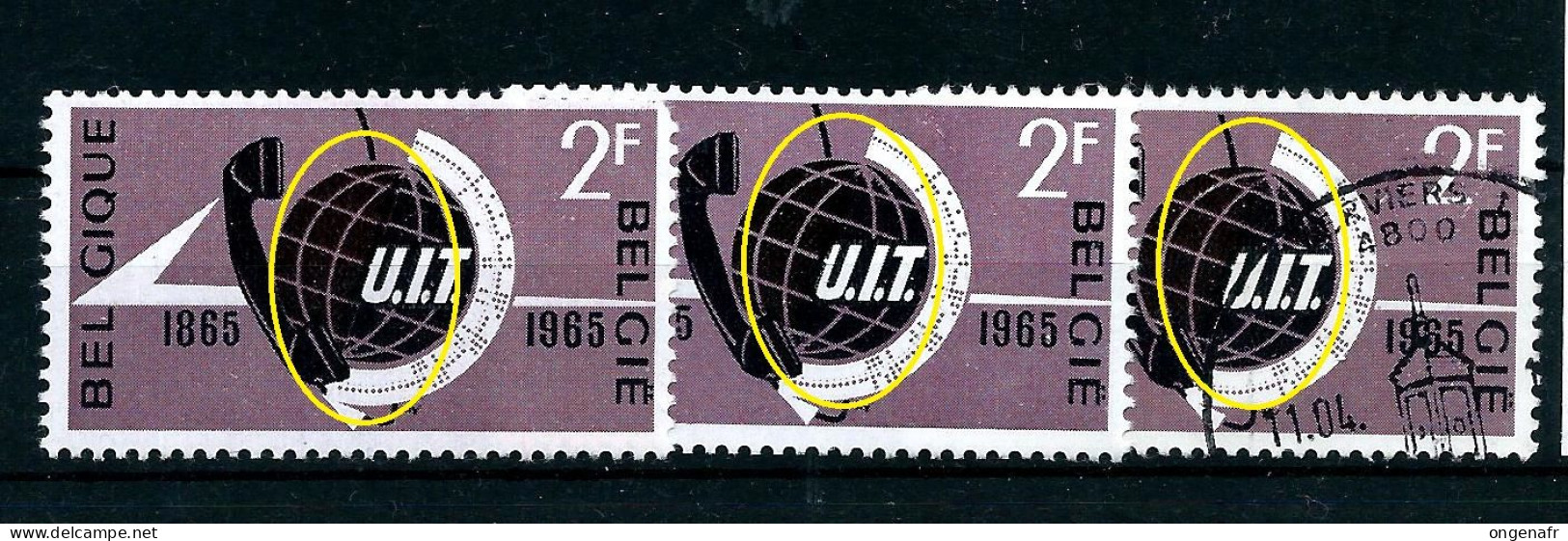 N° 1333 -Cu2 - Sans Méridien Central - Le Lot - 1 X ** Et 1 Obl - 1961-1990