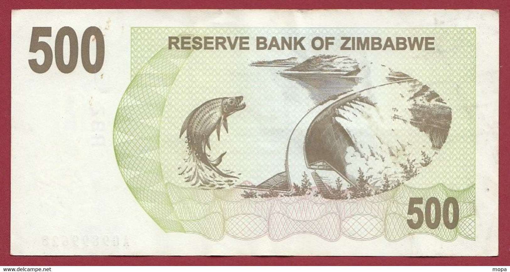 Zimbabwe 500 Dollars 2007 Dans L 'état  (54) - Simbabwe