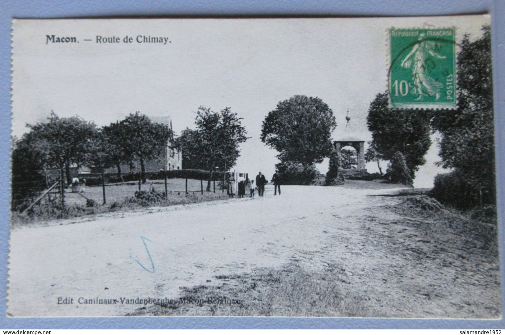 CPA - MACON Route De Chimay - Momignies - Momignies