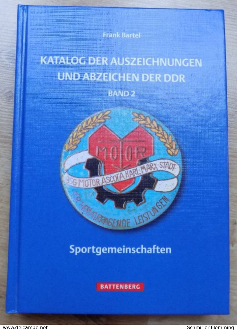 Spezialkatalog Frank Bartel "Auszeichnungen Und Abzeichen Der DDR" Band 2 -Sportgemeinschaften, 606 Seiten, NEU - RDA