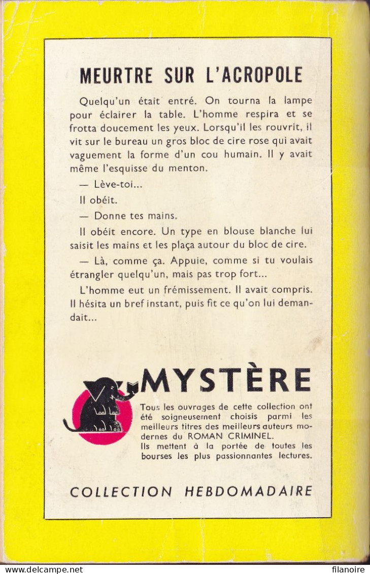 Jean BRUCE Meurtre Sur L’Acropole Un Mystère N°173 (1954) - Presses De La Cité