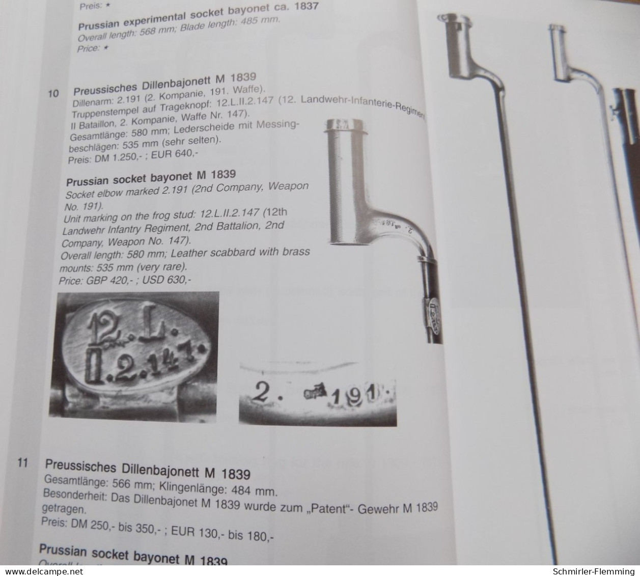 Spezialkatalog 1740-1945 Deutsche Seitengewehre und Bajonette mit aktuellen Marktpreisen ! Band 2, 364 Seiten ! NEU