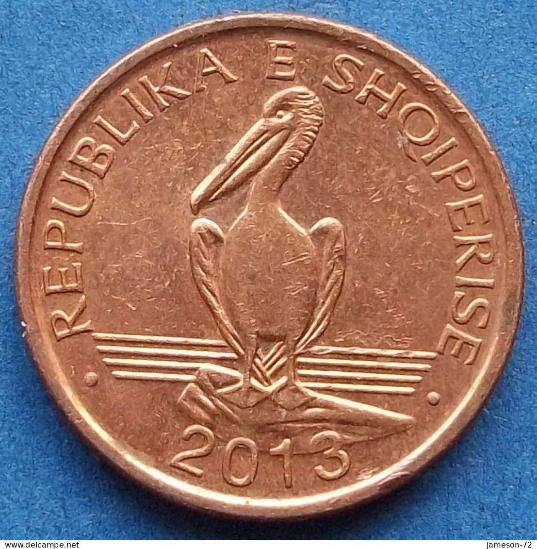 ALBANIA - 1 Lek 2013 "Dalmatian Pelican" KM# 75a Republic (1992) - Edelweiss Coins - Albanien