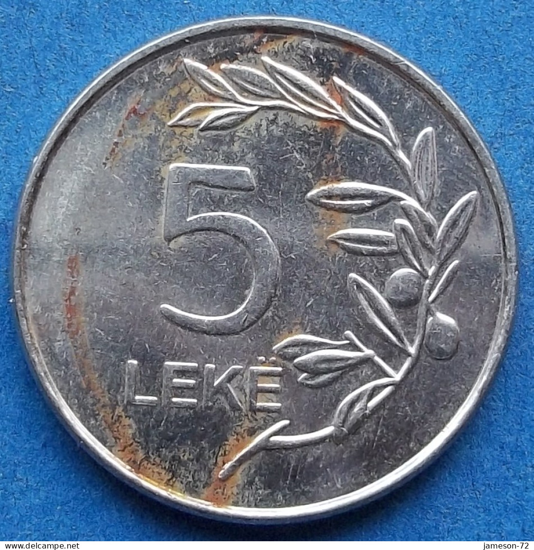 ALBANIA - 5 Leke 2020 "Olive Branch" KM# 76 Republic (1992) - Edelweiss Coins - Albanie