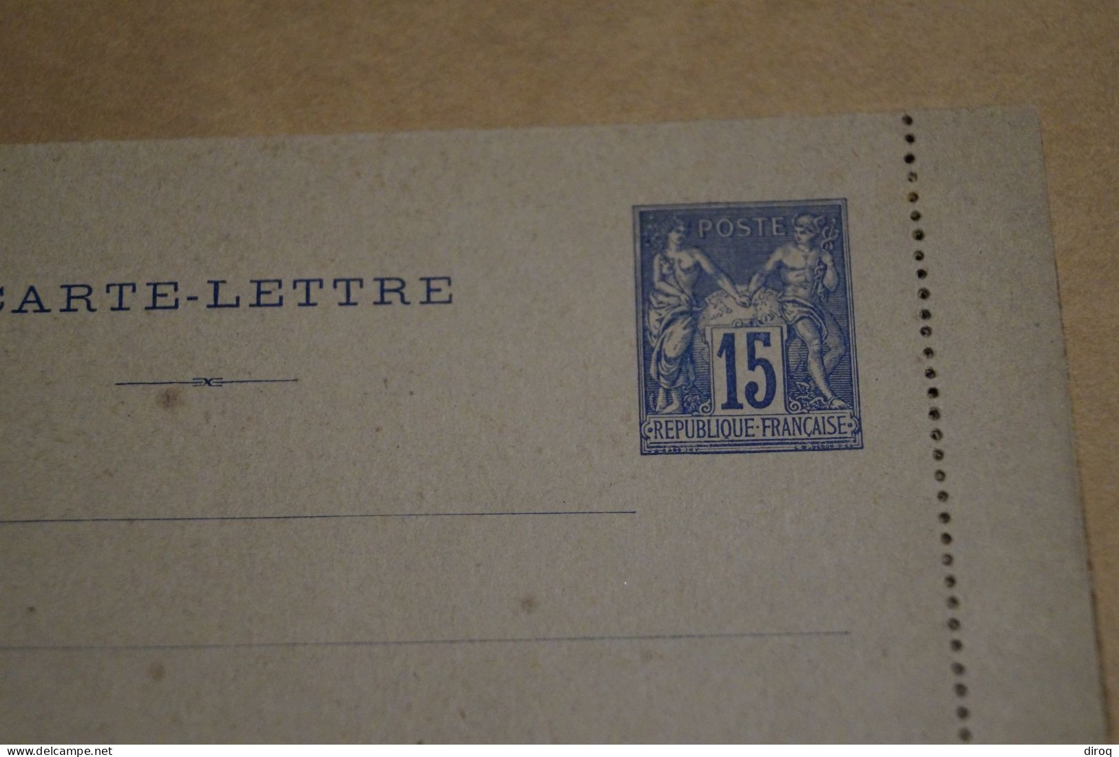 Carte Lettre 15 Cent. Type Sage ,état Neuf,très Bel état De Collection - 1898-1900 Sage (Tipo III)