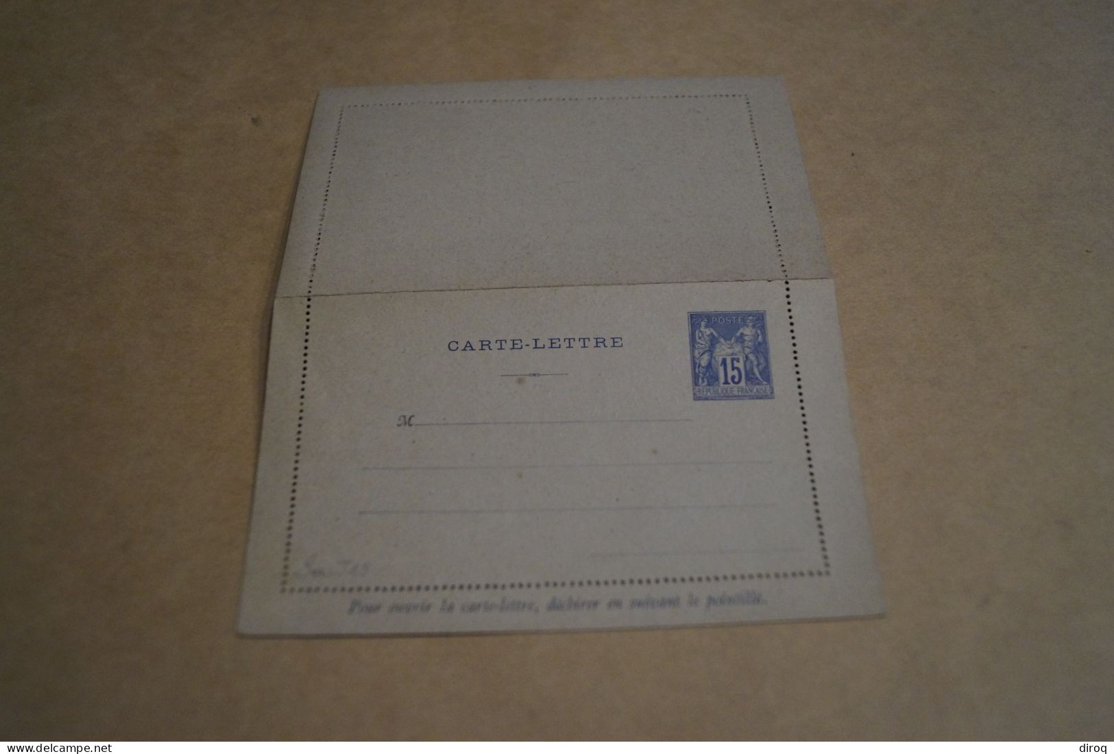 Carte Lettre 15 Cent. Type Sage ,état Neuf,très Bel état De Collection - 1898-1900 Sage (Type III)