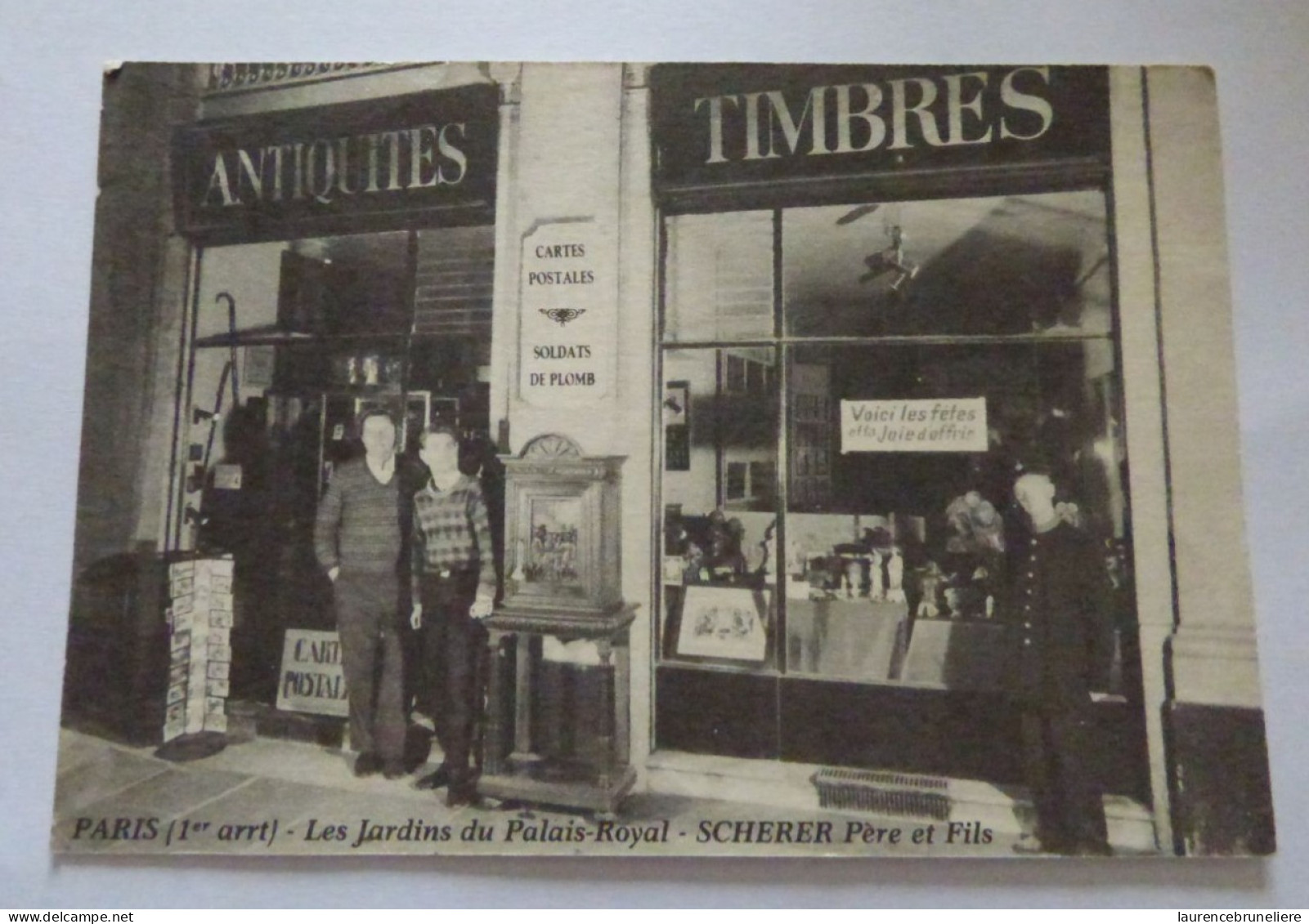 ANTIQUITES-TIMBRES - JACQUES SCHERER  PARIS GALERIE DE VALOIS - Magasins