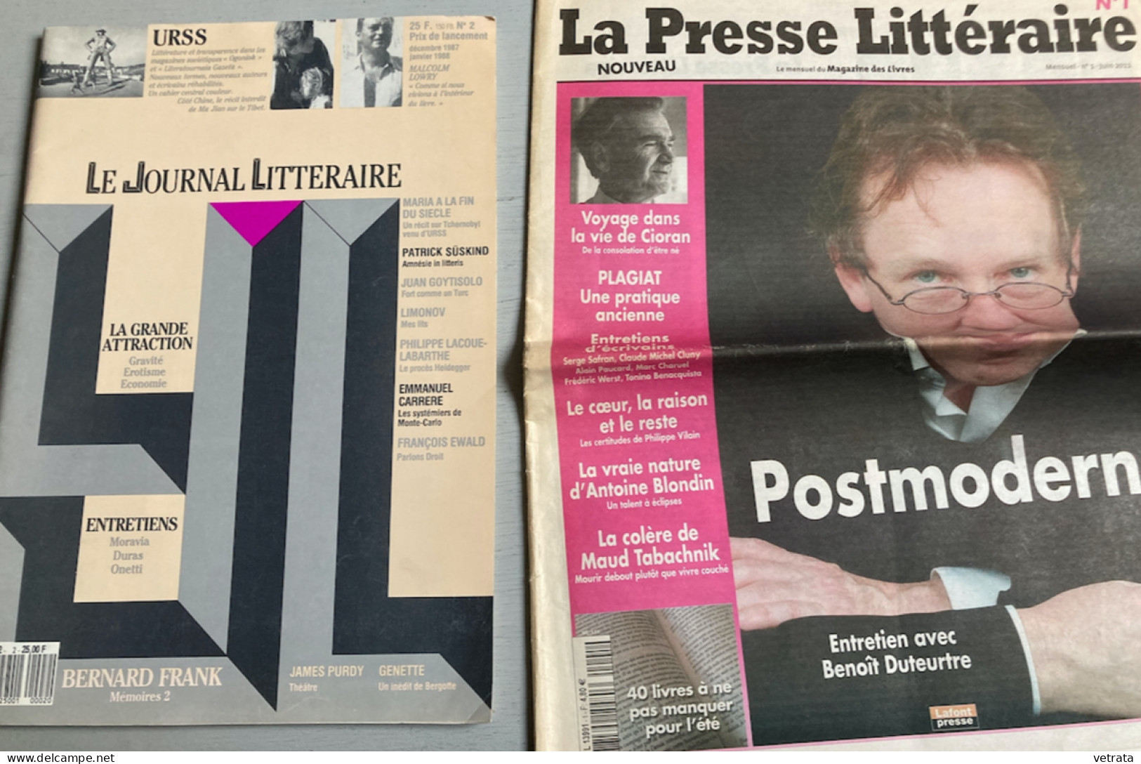 14 Revues De Littérature : L’Obsedante / Encres Vagabondes /Autour De La Litterature /Noir Et Blanc, Littérature / Le Jo - Lots De Plusieurs Livres