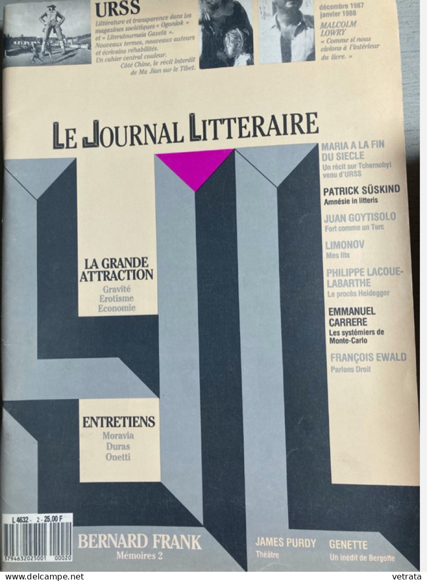 14 Revues de Littérature : L’Obsedante / Encres Vagabondes /Autour De La Litterature /Noir Et Blanc, Littérature / Le Jo