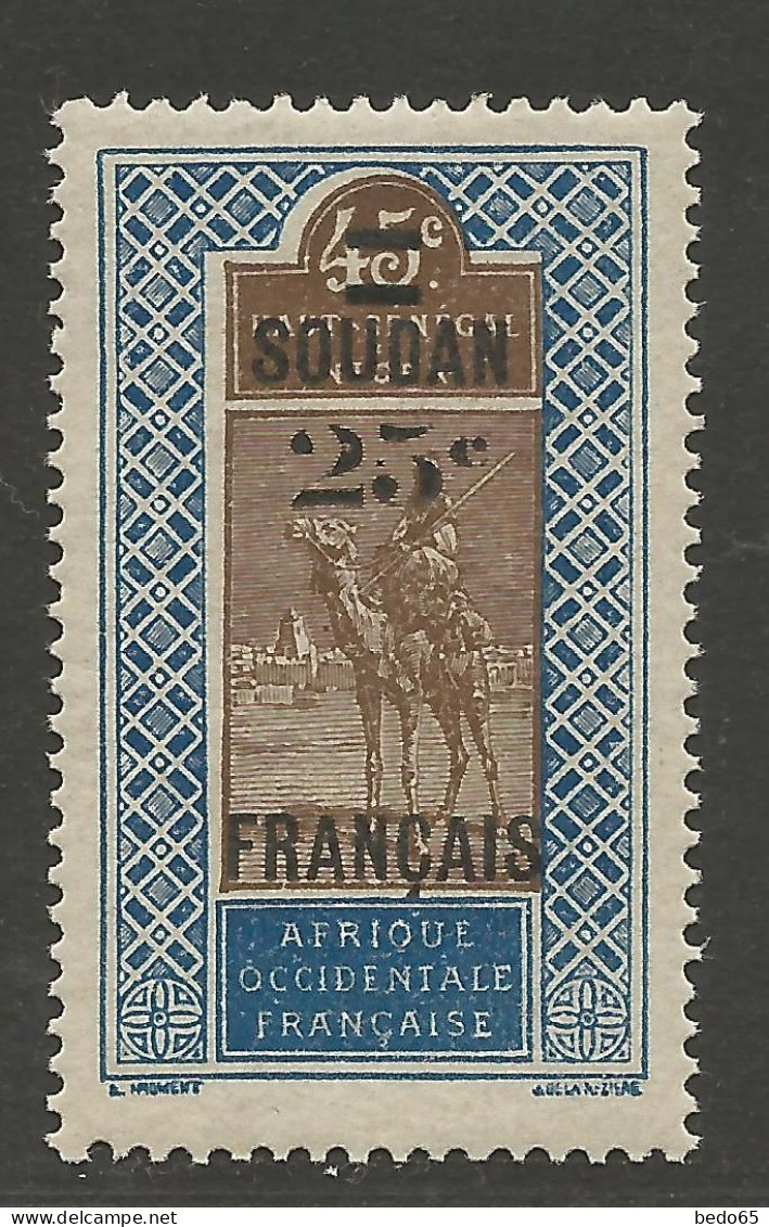 SOUDAN  N° 42 NEUF** LUXE SANS CHARNIERE / Hingeless / MNH - Neufs