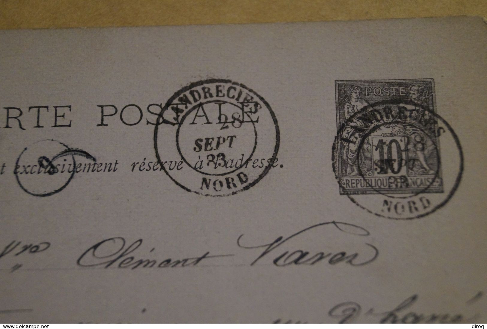 Bel Envoi De 1883,Oblitération Landrecies,poste N° 9 - 1876-1898 Sage (Type II)