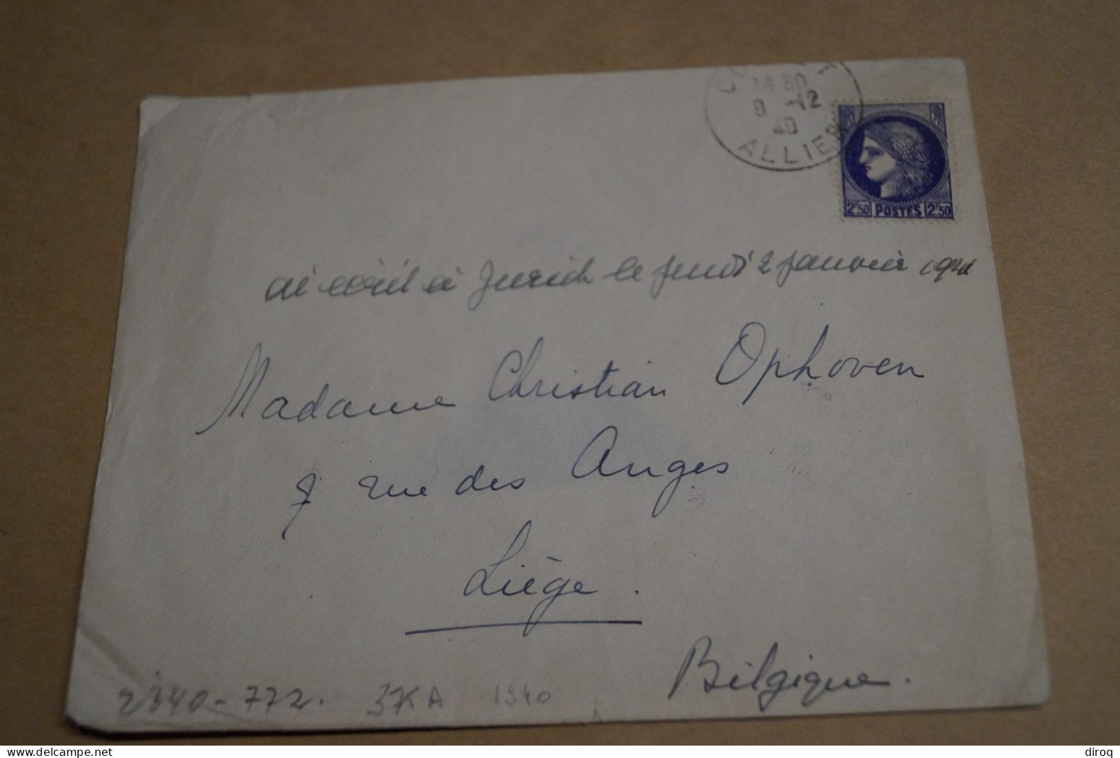 Bel Envoi De 1940 Avec Censure Militaire,occupation Allemande,guerre 40-45 - Lettres & Documents