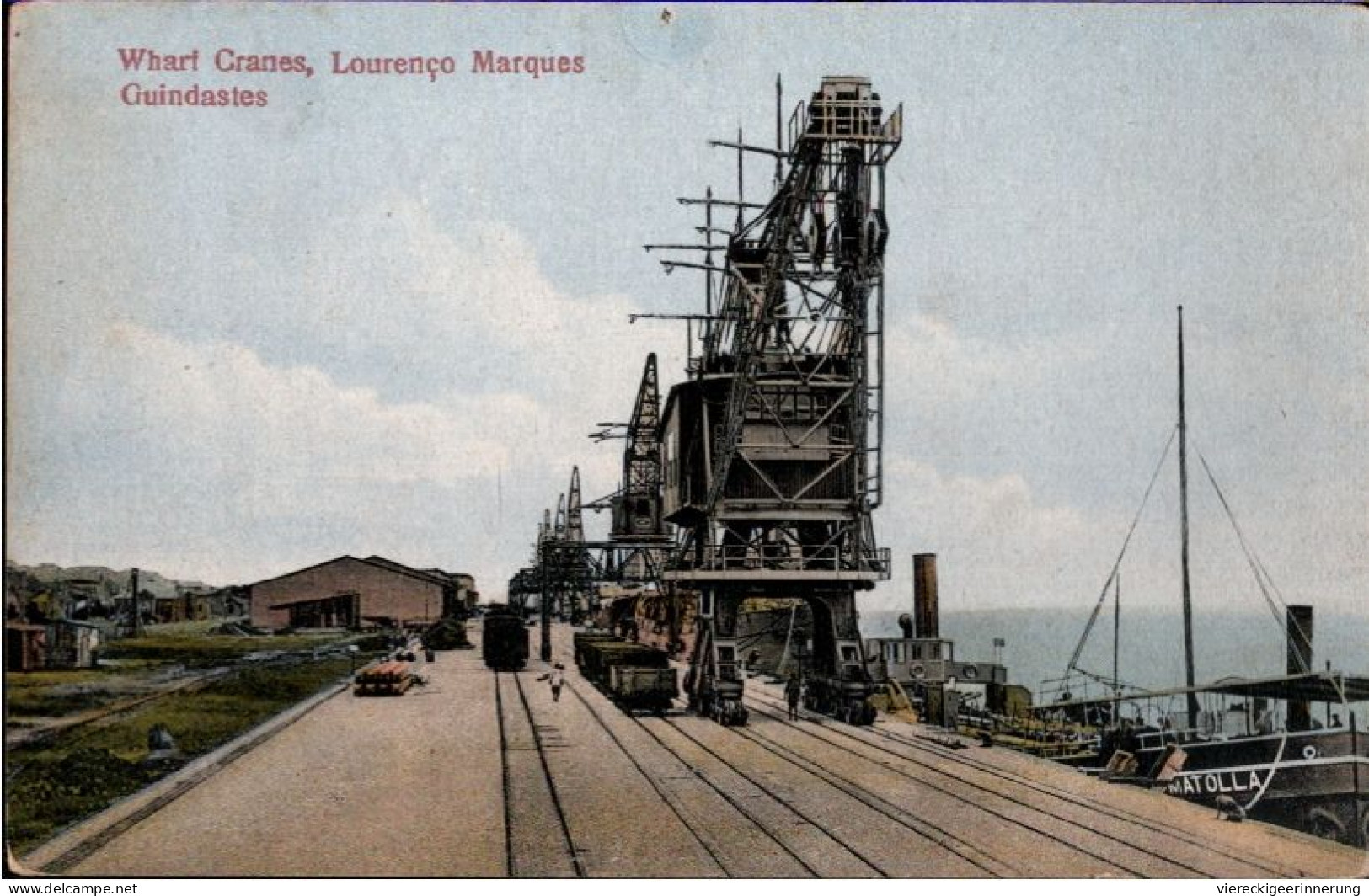 ! Alte Ansichtskarte Aus  Lourenço Marques, Maputo, Harbor - Mozambico