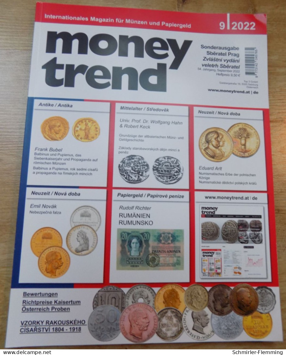 Money Trend 9/2022 Bewertungskatalog Proben Österreichs, Münzen Von Ungarn, 180 Seiten - Boeken & Software