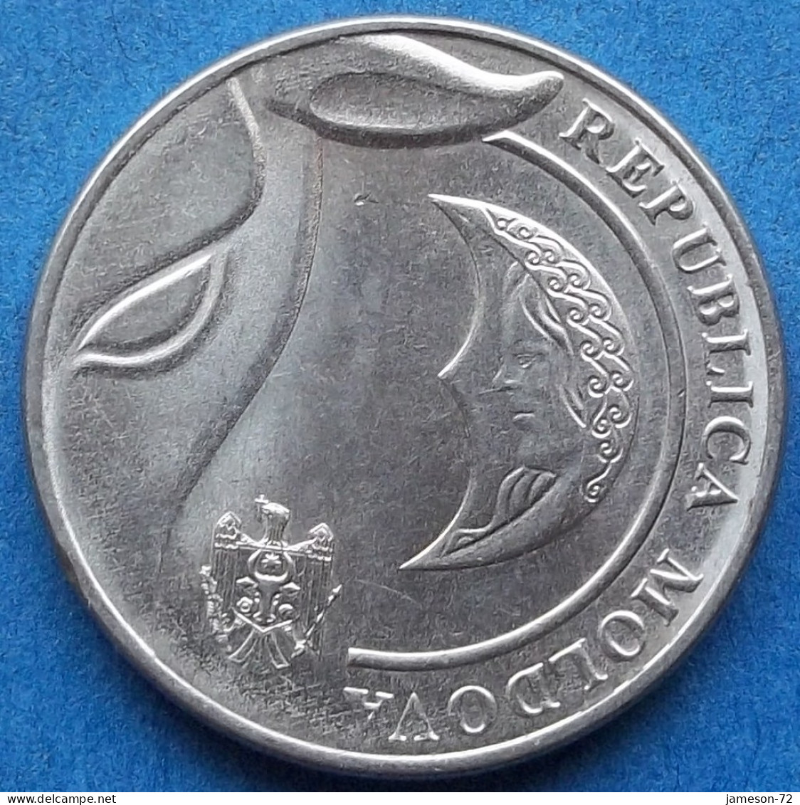 MOLDOVA - 1 Leu 2022 "Crescent Moon With Woman" KM# 153 Republic (1991) - Edelweiss Coins - Moldavia