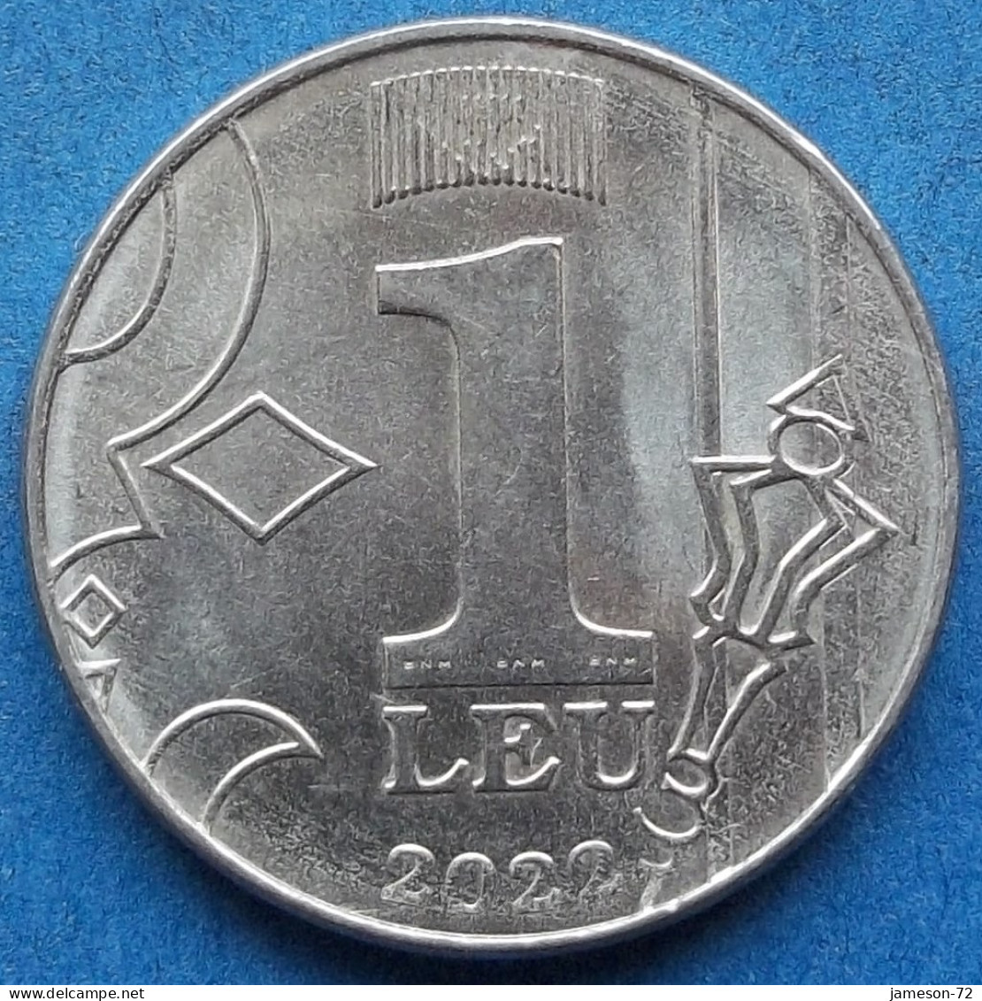 MOLDOVA - 1 Leu 2022 "Crescent Moon With Woman" KM# 153 Republic (1991) - Edelweiss Coins - Moldavië