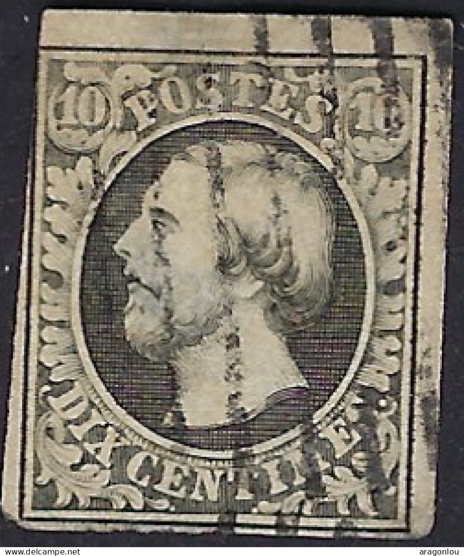 Luxembourg - Luxemburg - Timbre  1852   Guillaume III   Cachet Barres   Michel 1 - 1852 Wilhelm III.