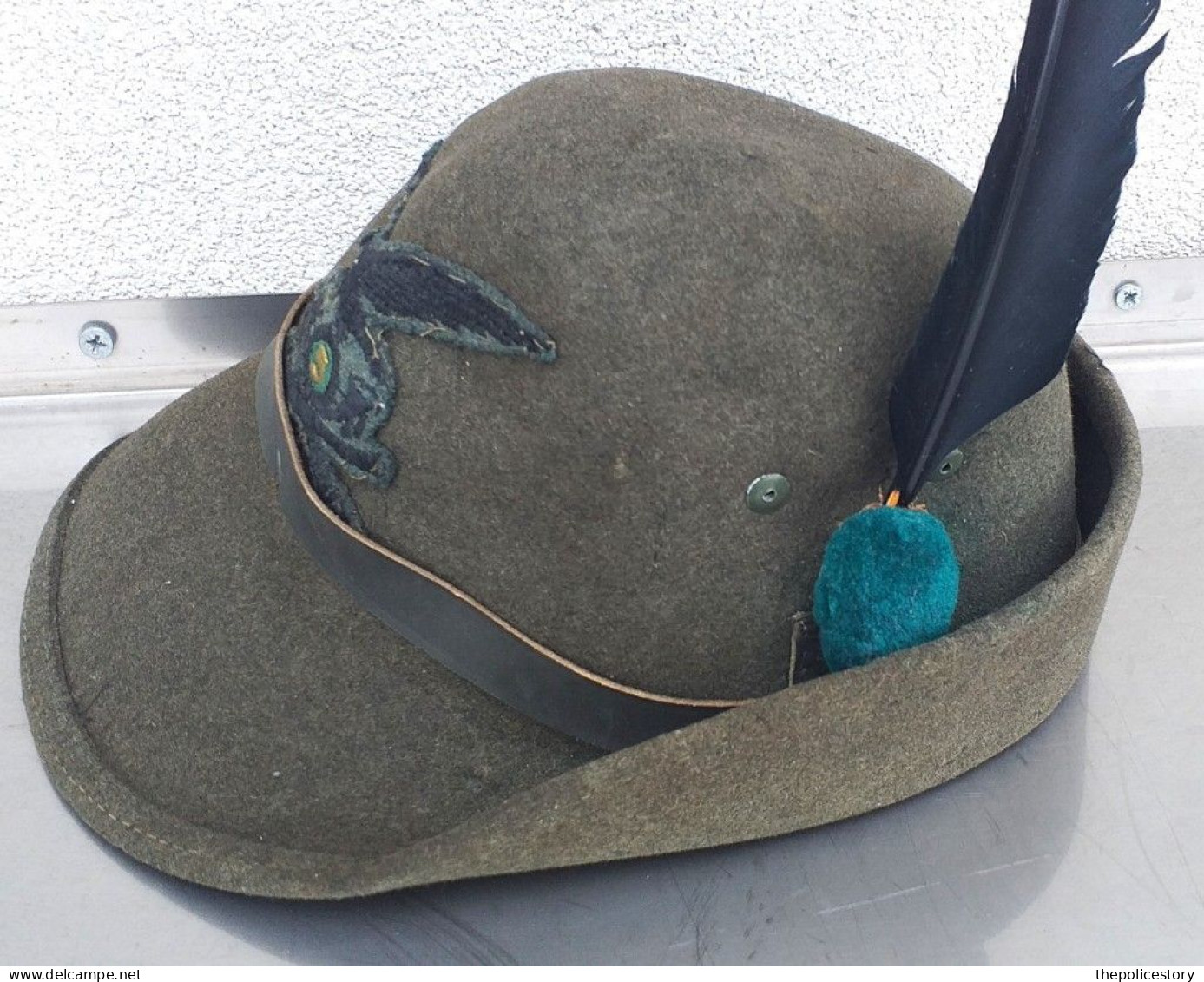 Cappello Alpini E.I. 5° Rgt Artiglieria Da Montagna  Anni '60 Originale Completo - Cascos