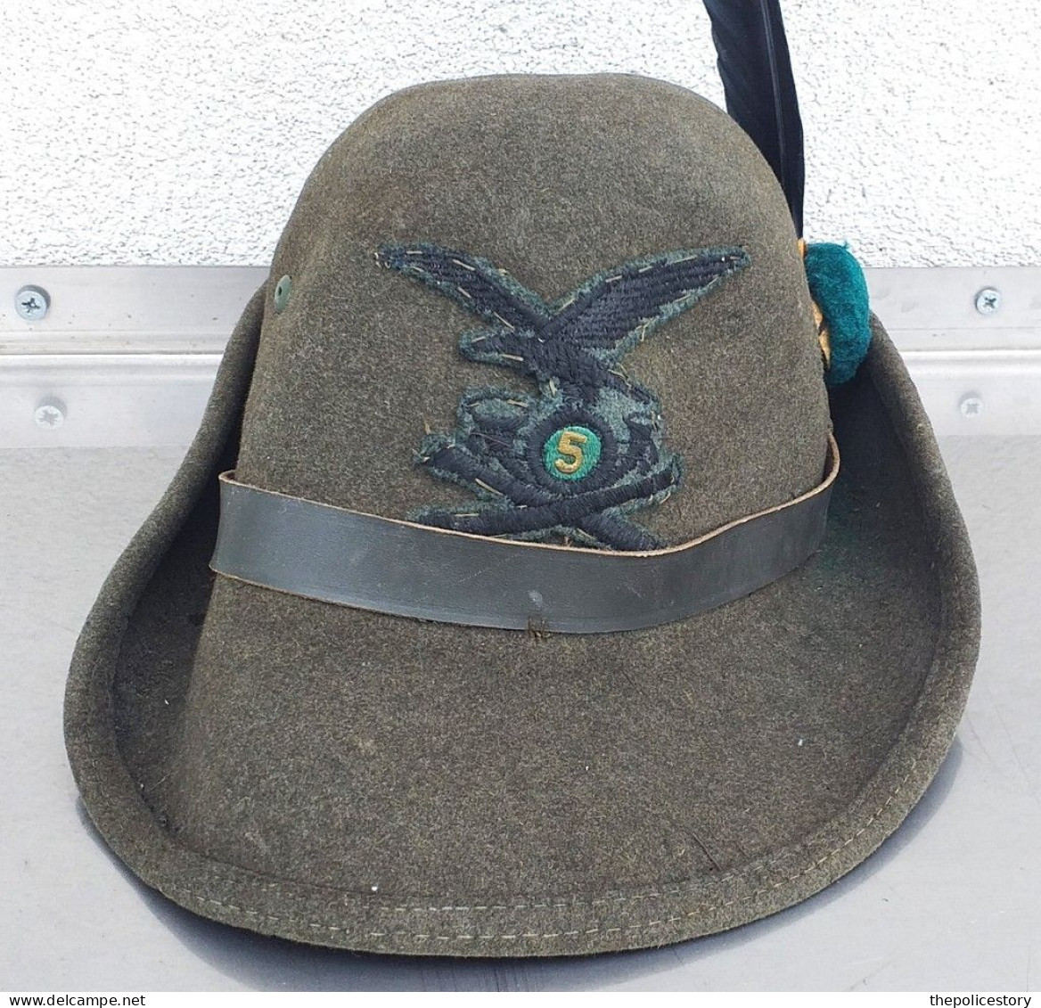 Cappello Alpini E.I. 5° Rgt Artiglieria da Montagna  anni '60 originale completo