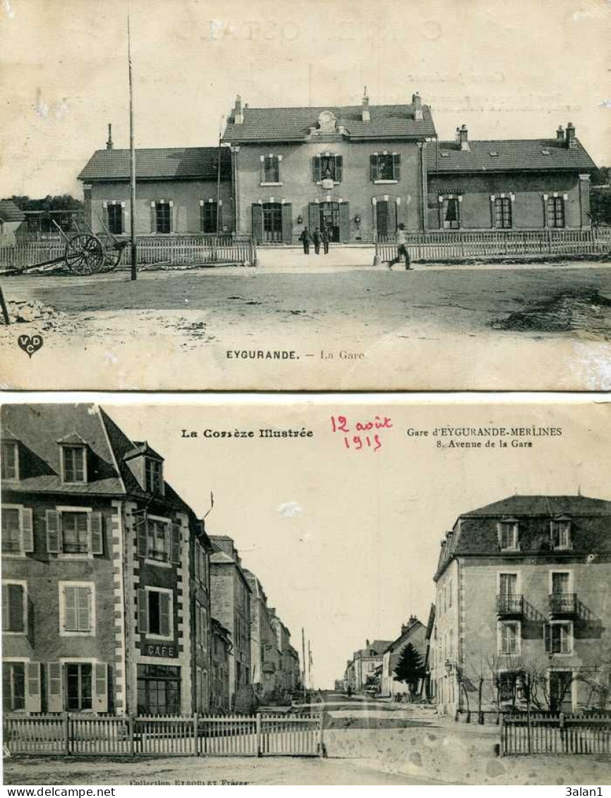 EYGURANDE  =  La Gare / Avenue De La Gare     5613 - Eygurande