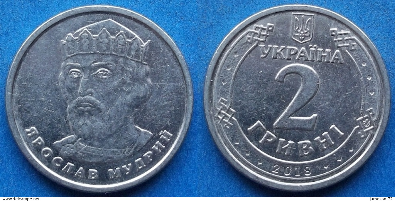 UKRAINE - 2 Hryvni 2018 "Yaroslav The Wise" Reform Coinage (1996) - Edelweiss Coins - Andere - Europa